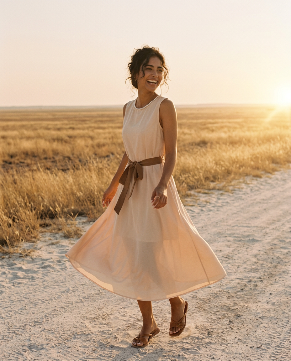 Robe Abricotier — scène de vie