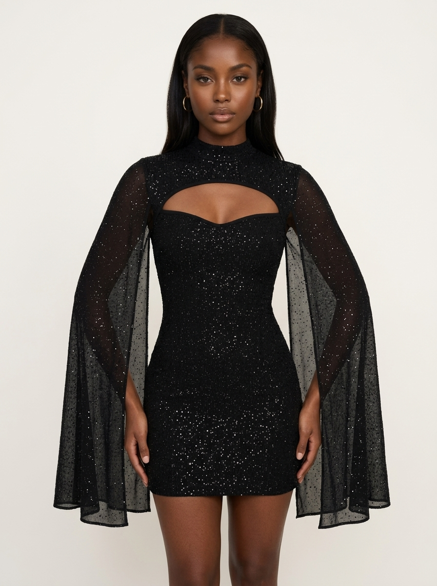 Robe Azalée portée en studio